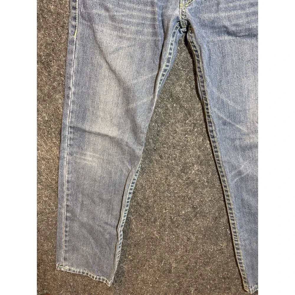 True Religion World Tour Section Straight Seat Jeans Men's Size 34x31. READ
